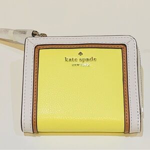 *$60* NEW!! Kate Spade Patterson Drive lime bifold small wallet